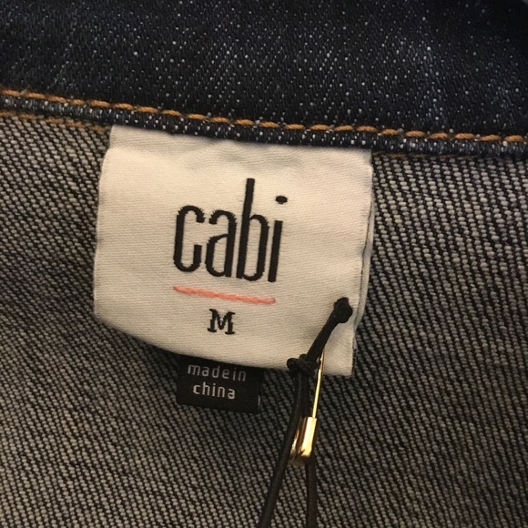 Cabi Denim Jacket with Button Details Size M - Picture 5 of 6